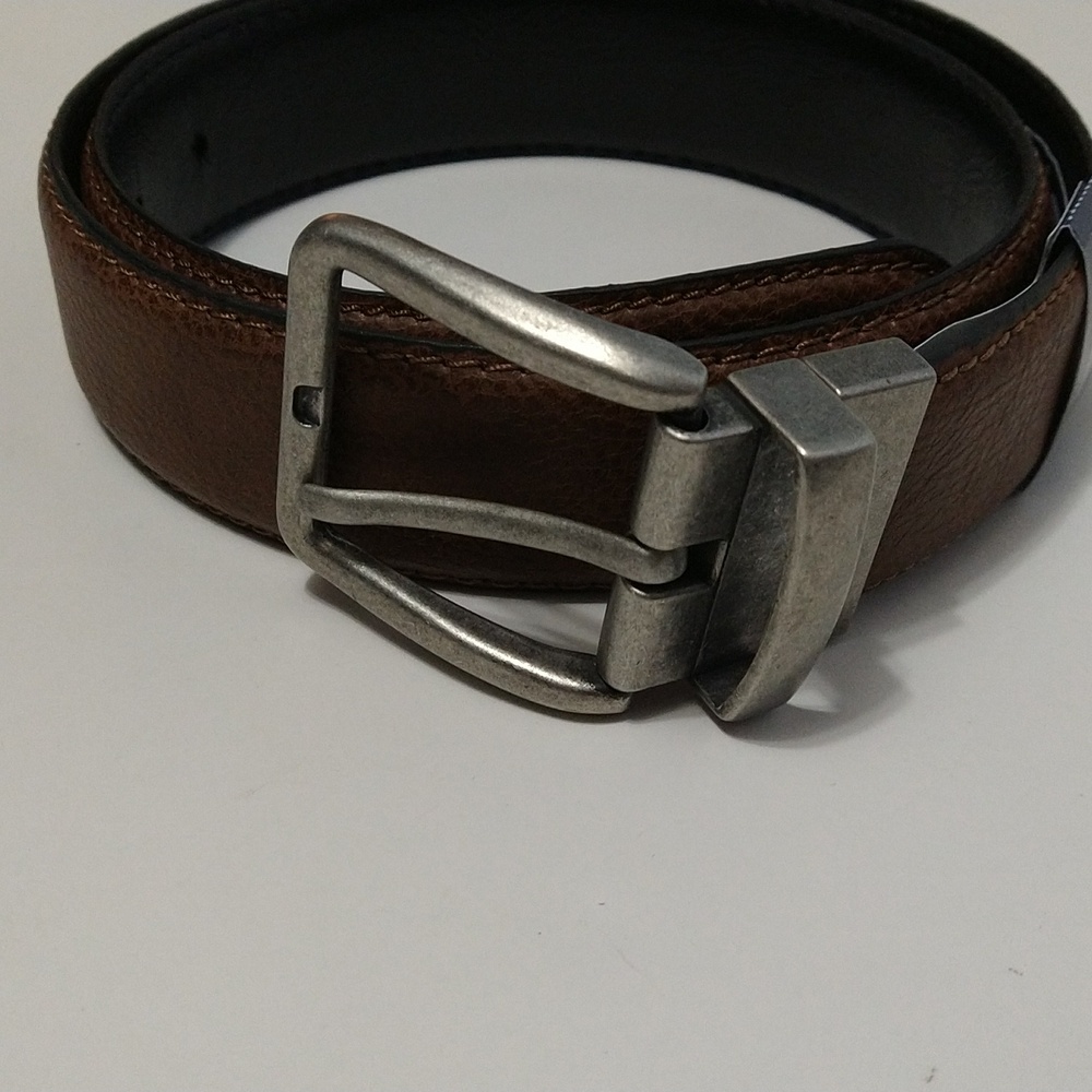 Men's Reversible Stretch Wide Black/Brown Belt Size 32 New #1140 - Picture 2 of 8